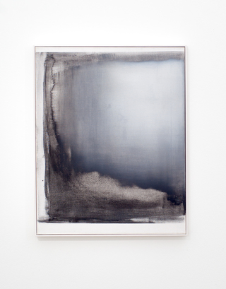  <em>im moment da die gewißheiten innehalten</em>  &nbsp; 2017/24 &nbsp; oil, coal on canvas &nbsp; 50 x 40 cm
